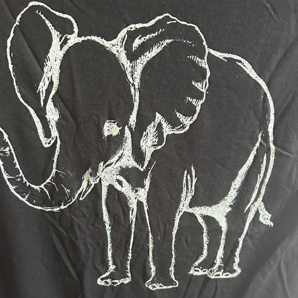 Recycled Karma Black Elephant Tee - Picture 5 of 7